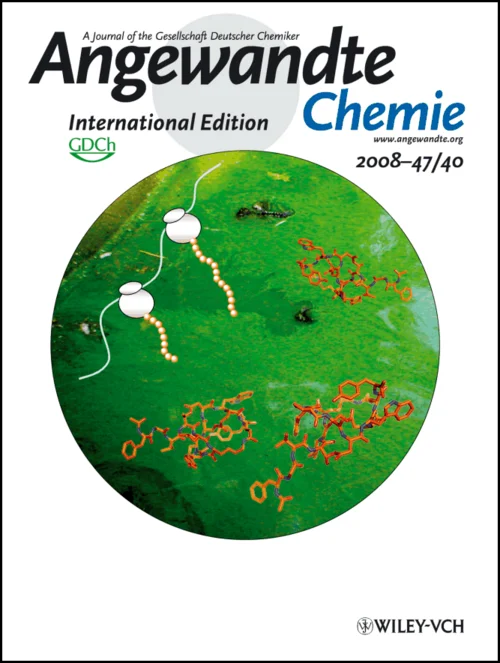 Cover of the scientific journal "Angewandte Chemie" 2008-47/40