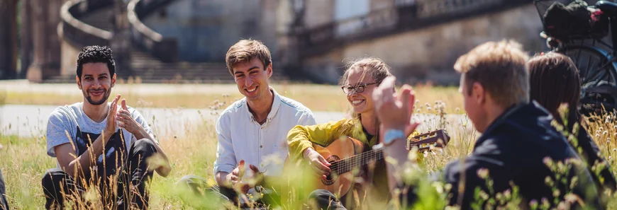 students enjoying the summer 2019 in Potsdam