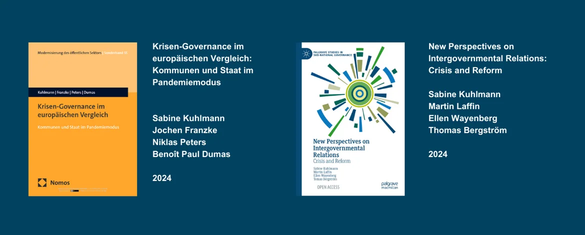 Recent publications of the Chair of Political Science, Administration and Organization - 