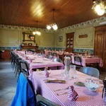 Speisesaal im Albergo Fontana.