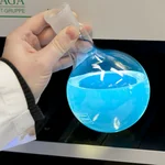 Working in a chemistry lab