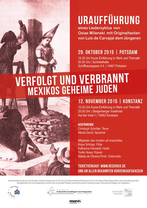 Plakat "Verfolgt und verbrannt"