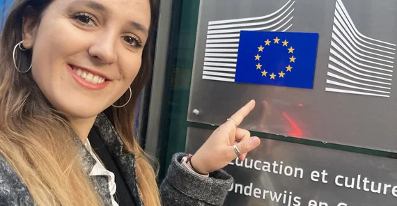 Karla Stolle zu Besuch in Brüssel