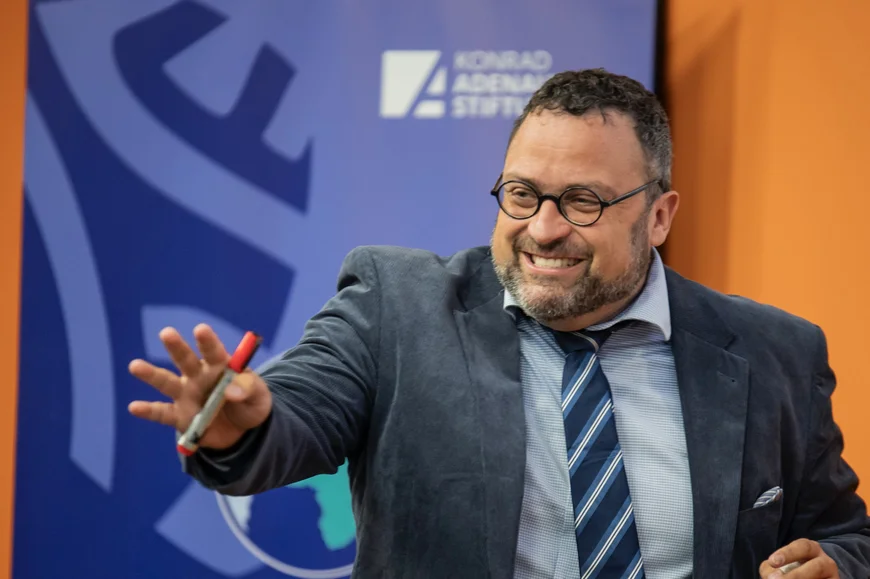 Christian Rieck at the Kampala Geopolitics Academy