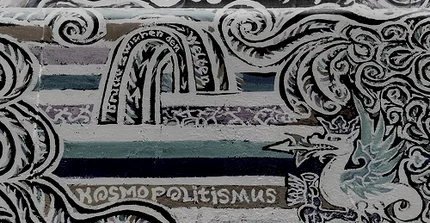 A wall with graffiti