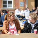 Students at the cafeteria, Campus Am Neuen Palais