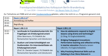 Fremdsprachendidaktisches Kolloquium Berlin-Brandenburg (FKBB) 21.06.2024