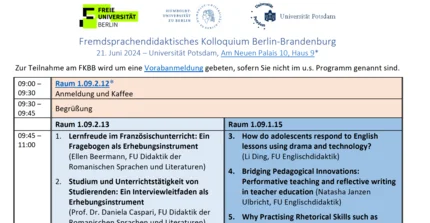 Fremdsprachendidaktisches Kolloquium Berlin-Brandenburg (FKBB) 21.06.2024