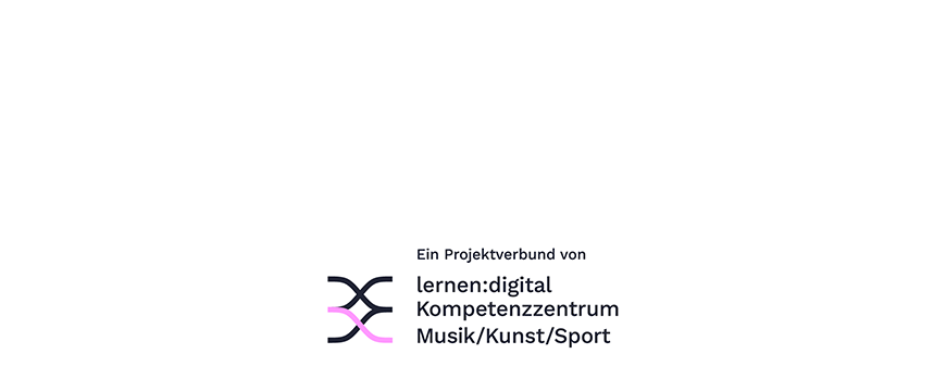 Logo Kompetenzverbund lernen:digital Sport Musik Kunst