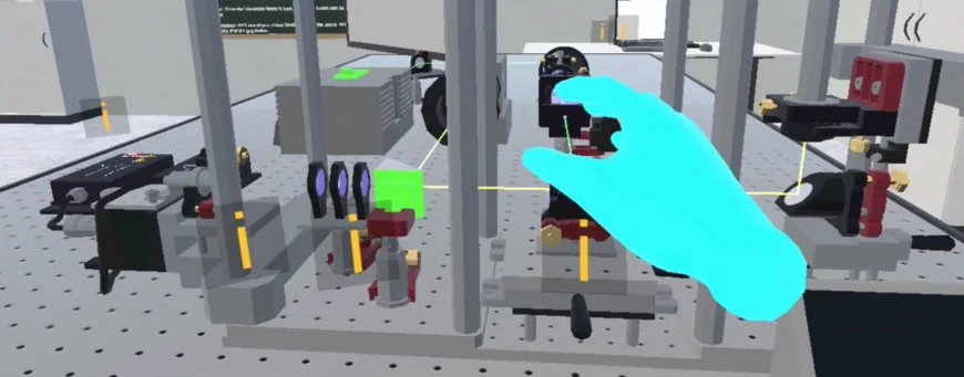 Ansicht aus einer unseren VR-Anwendungen