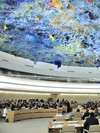 18. Sitzung des UN Menschenrechtsrats im Genver Sitzungssaal