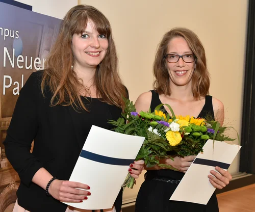 Die Preisträgerinnen Constanze Lechler und Anne Pirwitz