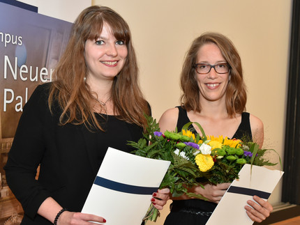 Die Preisträgerinnen Constanze Lechler und Anne Pirwitz