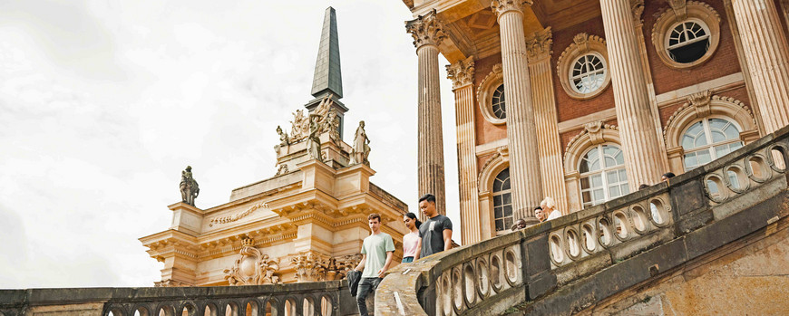 Studierende am Campus Neues Palais