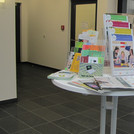 Stand mit Infomaterial