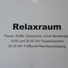 Hinweisschild Relaxraum