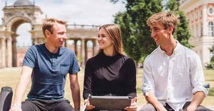 Studierende am Campus Neues Palais