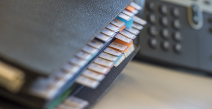 Ansicht Ordner-Register