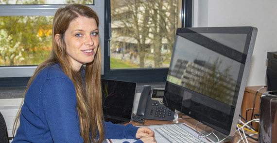 Dr. Jana de Wiljes an ihrem Arbeitsplatz. | Foto: Ernst Kaczynski