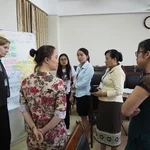 Discussing brainstorming results