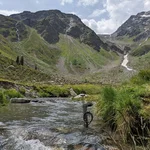 Der oberste Wasserstandslogger entlang des Längsprofils des Fundusbaches.
