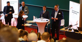 Podiumsdiskussion bei der Connected Health Brandenburg 2024