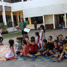 Group of boys waiting for measurements