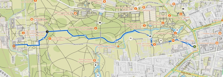 Spaziergang vom Luisenplatz zum Tagungsort