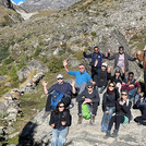 Gruppenfoto während des Aufstiegs.
