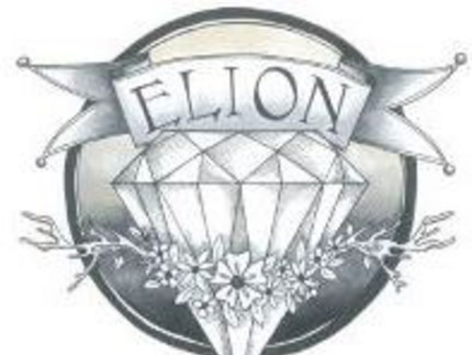 Abbildung eines Diamanten mit Spruchbanner "Elion" darüber