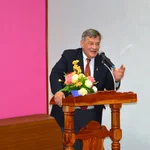 Prof. Schweigert giving his welcome speech