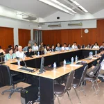 Participants listening