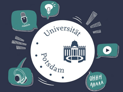 Grafik zum Podcast der Universität Potsdam