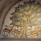 Mosaik mit der Abbildung des Lebensbaums im Badehaus des Hisham-Palastes.
