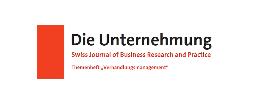 LS Marketing mit zwei Veröffentlichungen im Themenheft „Verhandlungsmanagement“ in der Zeitschrift „Die Unternehmung"