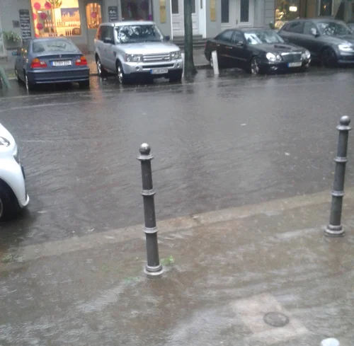 Flooded street