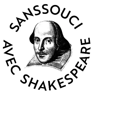 Logo von "Sansouci avec Shakespeare" (Büste von Shakespeare)