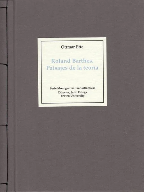 Cover "Roland Barthes. Paisajes de la teoría"