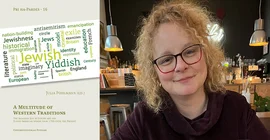 Collage aus Buchcover und Foto der Autorin