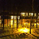 Innenhof im Winter