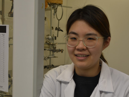 Picture shows Zihan a woman from China in lab coat