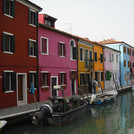 Bunte Häuserfassaden in Burano