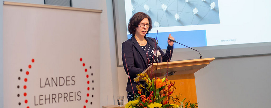 Kerstin Reibold erhält den landeslehrpreis