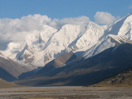 snow-capped montains in the Kyrgyz Tien Shan