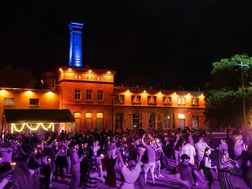 Waschhaus Potsdam bei Nacht