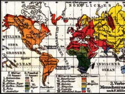Verbreitung der Menschenrassen und Sprachen nach F.Müller und O. Peschel