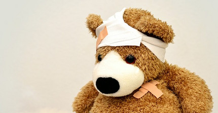 Teddy mit Bandage