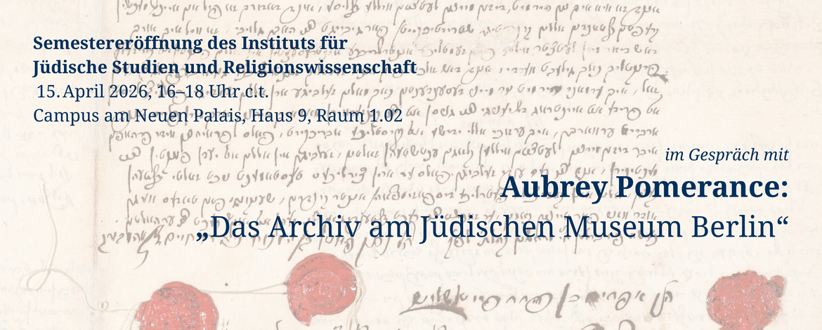 Einladung zur Semestereröffnung am 15.04.2026, 16–18 Uhr c.t. Campus am Neuen Palais, Haus 9, Raum 1.02 - 
