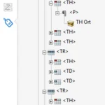 Screenshot Adobe Pro: Korrekt getaggte Tabelle
