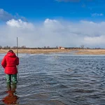 Landschaftsexkursion im Bachelor: Winterhochwasser an der Havel.